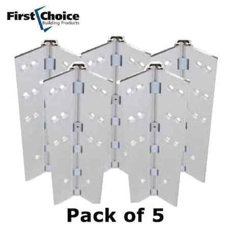 First Choice Continuous Aluminum Gear Hinge x Heavy Duty x 83" x Clear (Pkg of 5) FCH-FC110-83-CL